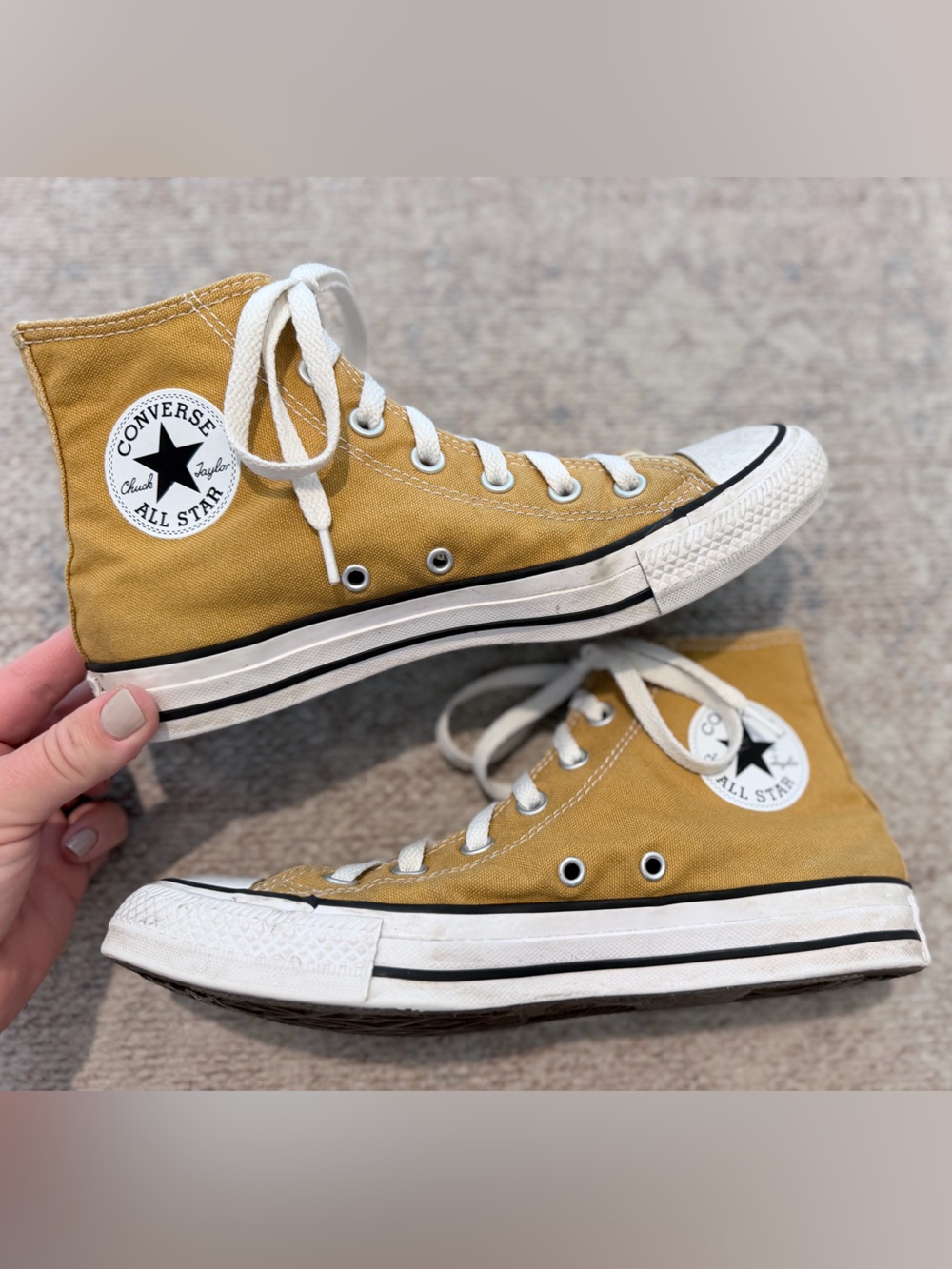 Converse Chuck Taylor All Star Hi Tops – Mustard/Wheat